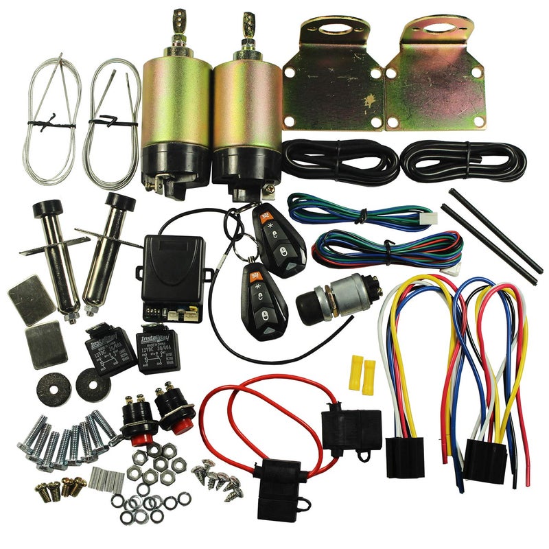 JDMSPEED New Shaved Handle Door Popper 2 Door Kit Replacement for 85 lb with Remote One Set - Image 2